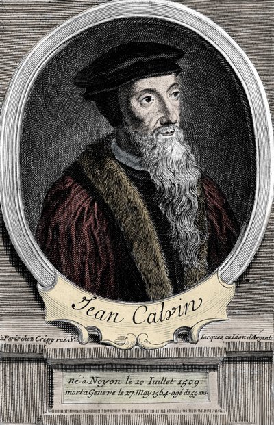 Porträt von Jean Calvin (1509-1564), französischer Religionsreformer und Schriftsteller. von Unknown artist