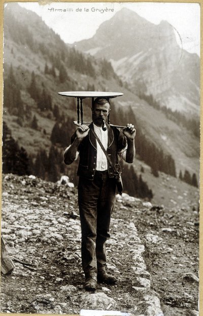Armailli de la Gruyère - Postkarte, Ende des 19. Jahrhunderts von Unknown photographer