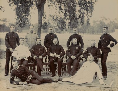 Korporale der C-Kompanie, 1. Bataillon des Bedfordshire-Regiments, um 1890 von Unknown