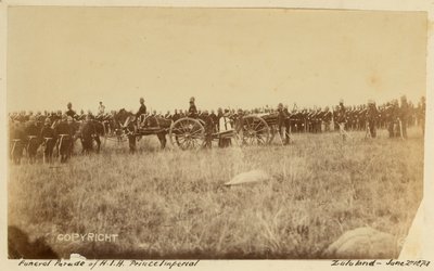 Begräbnisparade von HIH Prinz Imperial, Zululand, 2. Juni 1879 von Unknown photographer