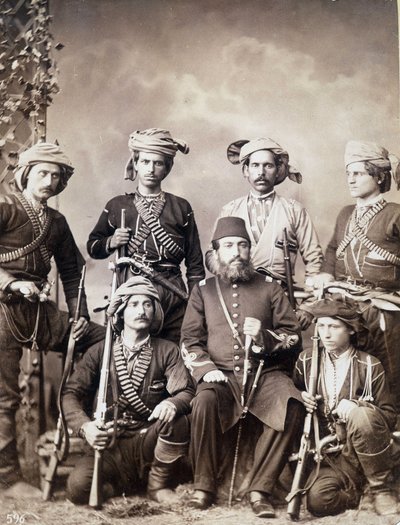 Georgische Krieger von Batum (oder Batumi), Stadt in Georgien, Hauptstadt von Adscharien von Unknown photographer