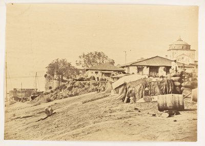 Ghat am Fort Allahabad, Indien, um 1858-61 von Unknown photographer