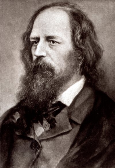 Halbporträt des berühmten englischen Dichters Alfred Tennyson von Unknown photographer