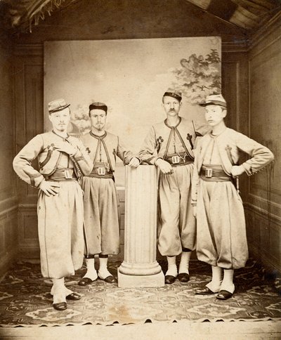 Päpstliche Zuaven - 1865 von Unknown photographer
