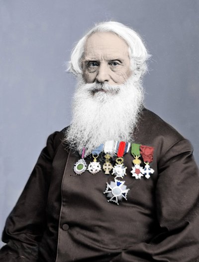 Porträt des amerikanischen Erfinders Samuel Finley Breese Morse (1791-1872) Fotografie um 1860 von Unknown photographer