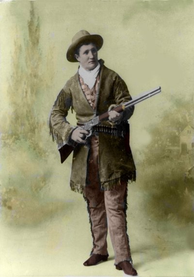 Porträt von Calamity Jane (1852-1903) (Martha Canary 1852-1903) im Jahr 1895. von Unknown photographer