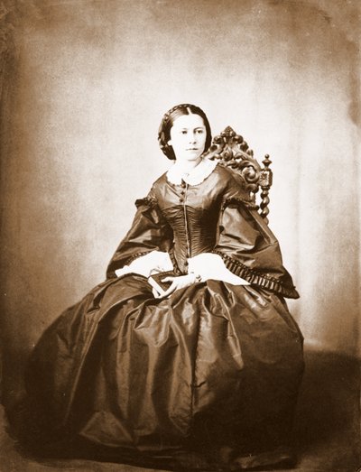 Porträt von Clara Schumann, Ehefrau von Robert Schumann von Unknown photographer