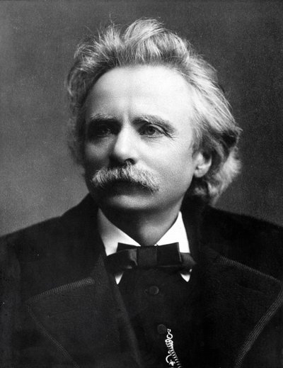 Porträt von Edvard Grieg (1843 - 1907), norwegischer Komponist von Unknown photographer
