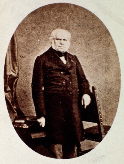 Porträt von Francois Joseph (Francois-Joseph) Fetis (1794-1871) belgischer Musikwissenschaftler, Komponist, Kritiker und Lehrer Fotografie. 19. Jahrhundert. Bologna, civico museo musico von Unknown photographer