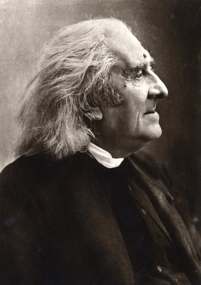 Porträt von Franz Liszt (1811-1886), ungarischer Komponist und Pianist von Unknown photographer