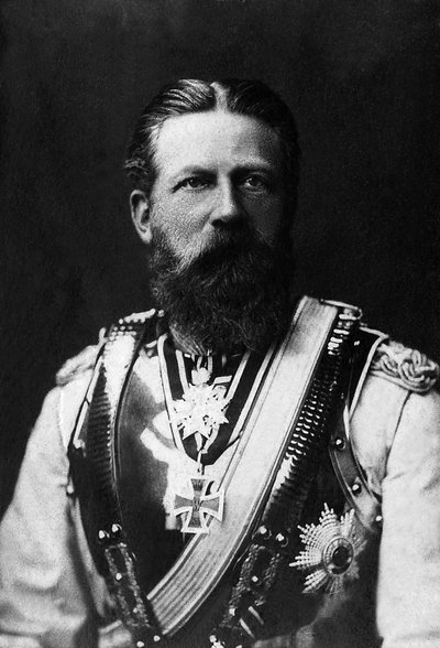 Porträt von Friedrich III. (1831-1888), König von Preußen und Kaiser von Deutschland im Jahr 1888 für 99 Tage. von Unknown photographer