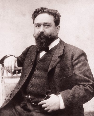 Porträt von Isaac Albéniz (1860-1909), spanischer Pianist und Komponist. Fotografie, 1886. Fundación Albéniz, Madrid. von Unknown photographer