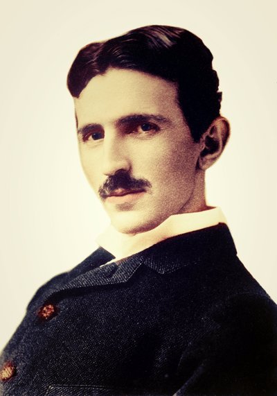Porträt von Nikola Tesla (1856-1943) - Kroatisch-serbischer Ingenieur, Physiker und Erfinder von Unknown photographer