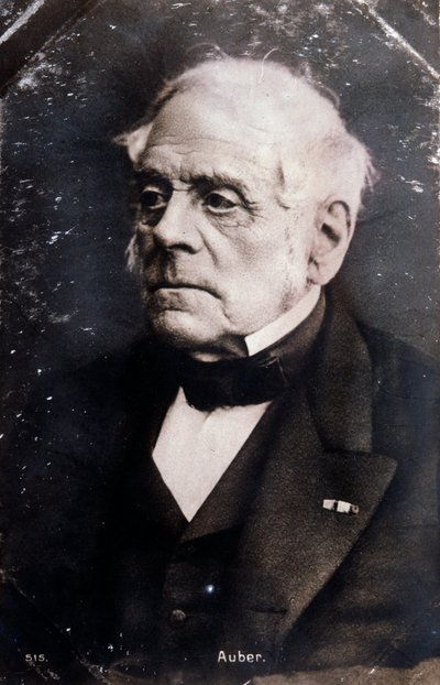 Porträt des englischen Komponisten Daniel François Esprit Auber von Unknown photographer