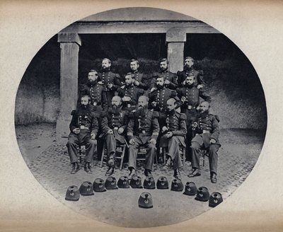 Porträt der Feuerwehrleute der 22. Linie von Unknown photographer