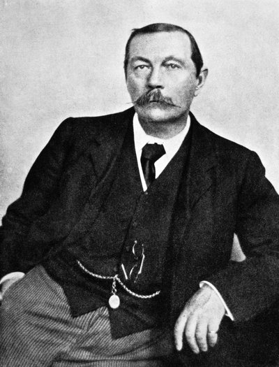 Sir Arthur Conan Doyle (1858-1930) schottischer Schriftsteller um 1910 von Unknown photographer