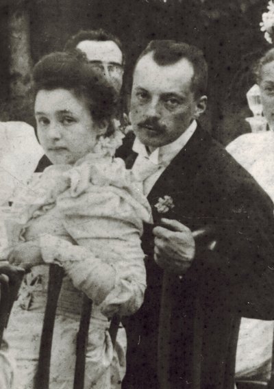 Wladimir Dmitrijewitsch Nabokow (1870-1922) und Jelena Iwanowna Rukawischnikowa (1876-1939) von Unknown photographer