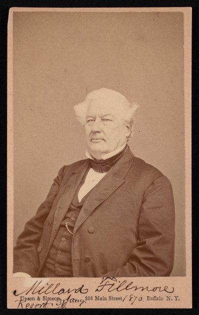 Porträt von Millard Fillmore 1800-1874, 4. Januar 1870 von Upson and Simson