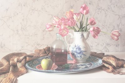 Weiche rosa Tulpen-Stillleben von UstinaGreen