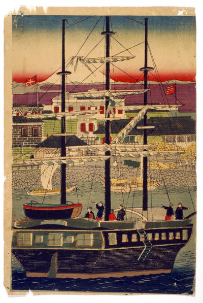 Hafen von Kyoto, Japan von Utagawa (1786 1865) Kunisada