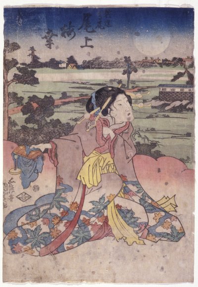Onoe Baikō in der Rolle von Shinzō Takao von Utagawa (1786 1865) Kunisada