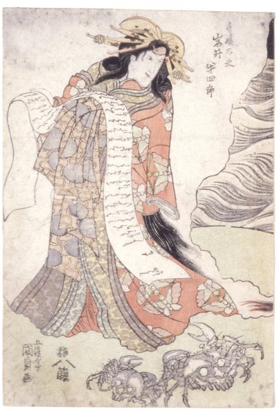 Iwai Hanshirō V als Kurtisane Utahime von Utagawa (1786 1865) Kunisada