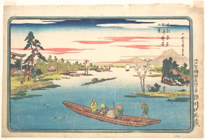 Blick auf den späten Frühling in Masaki von Utagawa Hiroshige
