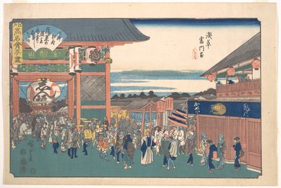 Asakusa Kaminarimon Mae (Kameya) von Utagawa Hiroshige