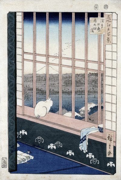 Asakusa-Reisfelder während des Hahnenfestes aus der Serie 