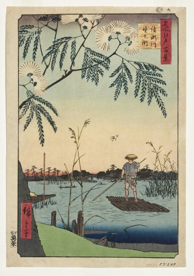 Ayase-Fluss und Kanegafuchi, 1857 von Utagawa Hiroshige