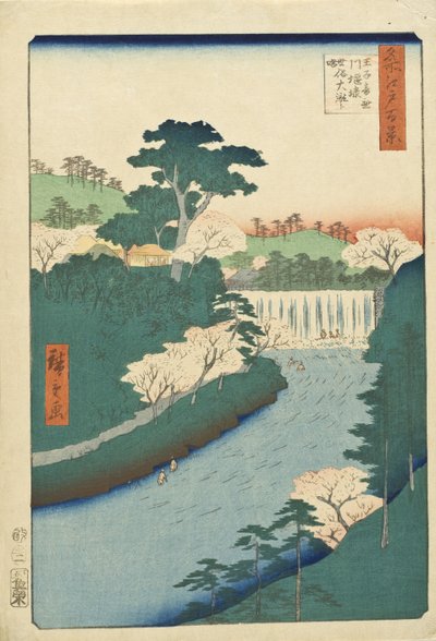 Damm am Otonashi-Fluss bei Ōji, bekannt als der 