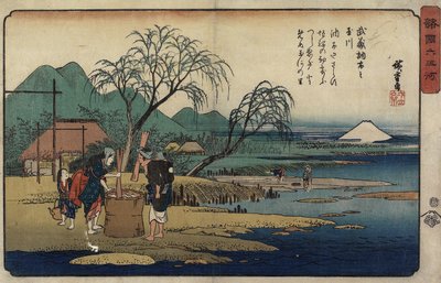 Juwelenfluss von Cho_fu in der Provinz Musashi, 1835-1837 von Utagawa Hiroshige