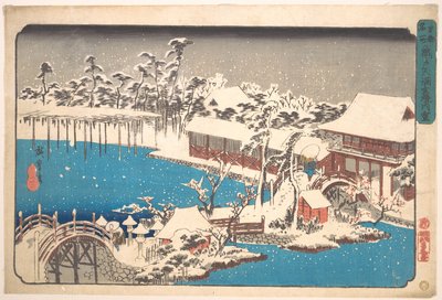 Kameido Tenmangu Keidai no Yuki von Utagawa Hiroshige