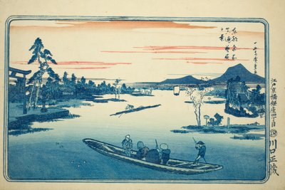 Später Frühling in Massaki (Massaki boshun no kei), aus der Serie "Berühmte Ansichten der östlichen Hauptstadt (Toto meisho)" von Utagawa Hiroshige
