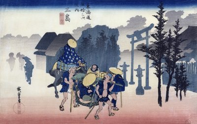 Morgennebel in Mishima, aus der Serie 