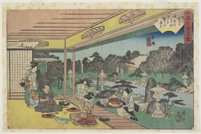 Musashiya in Ushijima, ca. 1835-1842 von Utagawa Hiroshige