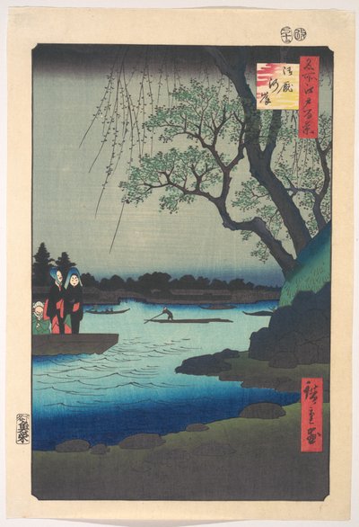 Ommayagashi, Sumida-Fluss von Utagawa Hiroshige