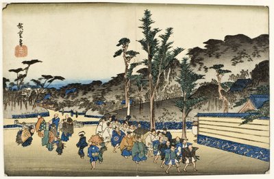 Bezirk von Zōjōji in Shiba von Utagawa Hiroshige