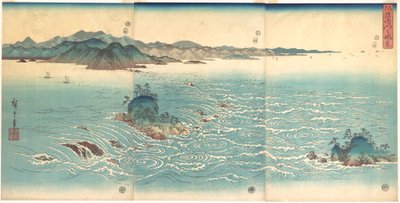 Stromschnellen bei Naruto von Utagawa Hiroshige
