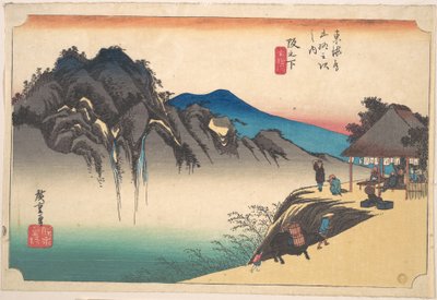 Saka-no-shita, Fude-sute Mine von Utagawa Hiroshige