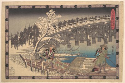 Szene I im Akt XI von Chushingura von Utagawa Hiroshige