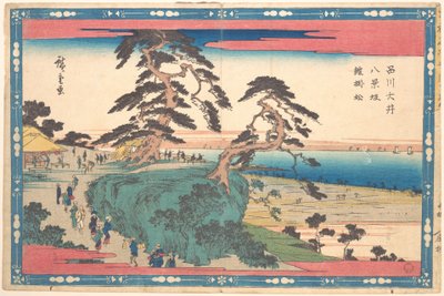 Hakkei-Zaka in Shinagawa von Utagawa Hiroshige