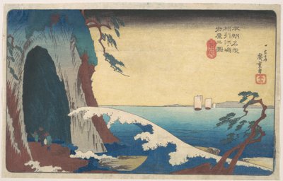 Sōshū, Enoshima Iwaya no Zu von Utagawa Hiroshige