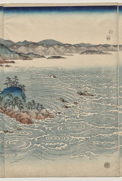 Die Strudel von Awa von Utagawa Hiroshige
