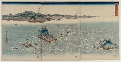 Die Strudel von Awa, 1857 von Utagawa Hiroshige
