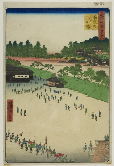 Yastukoji, innerhalb des Sujikai-Tors, aus der Serie "Hundert berühmte Ansichten von Edo" von Utagawa Hiroshige