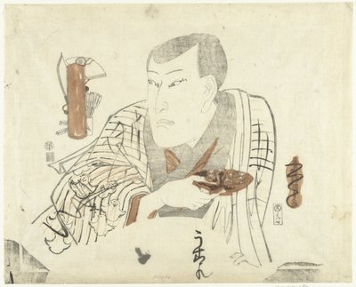Schauspieler mit Schale von Utagawa Kunisada (I)