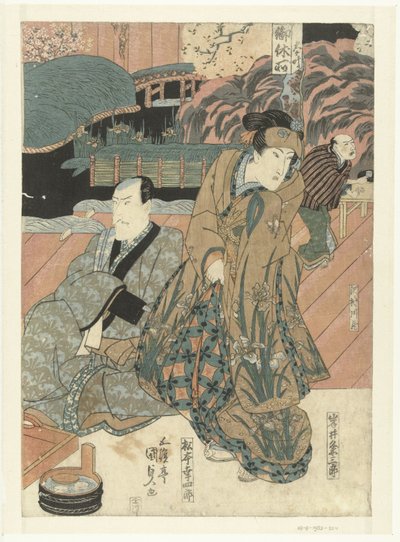 Schauspieler auf der Bühne von Utagawa Kunisada (I)