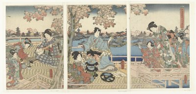 Ein Frühlingsbankett für den östlichen Genji von Utagawa Kunisada (I)