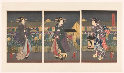 Schwertlilien in voller Blüte von Utagawa Kunisada (I)